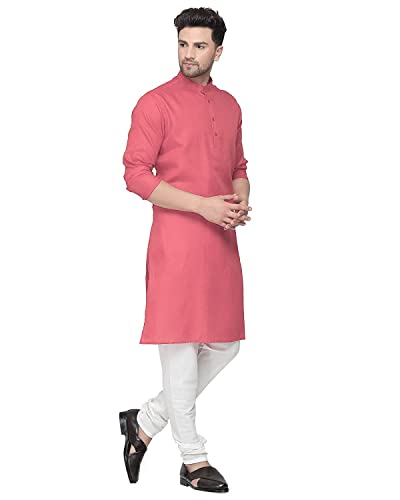 Image of Multi Colored Cotton Plain Men's Ethnic Kurta Only