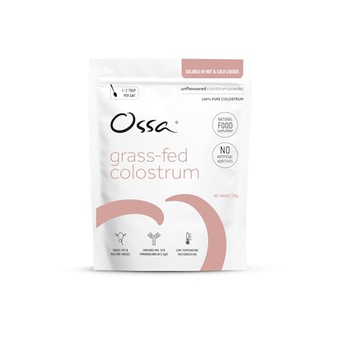 Ossa Grass-Fed Colostrum Powder | Bovine Immune & Gut Health Supplement | Supports Recovery Digestive Wellness & Natural Immunity | Pure Non-GMO Hormone-Free 150g
