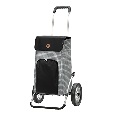 ANDERSEN Einkaufstrolley - Royal Shopper Hildy grau 47 L einkaufen,Handwagen,stilvoll, Aluminium, klappbar, leichtgängig