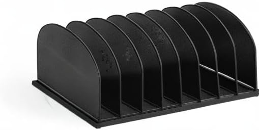 Miniatura 2 de Safco Products - Organizador de escritorio con 8 secciones verticales, 3212BLKD, color negro