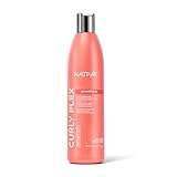 Kativa Curly Plex Champú 335 ml | Todo Tipo de Rizos | Definición de Rizos y Reconstrucción | Con Nano-Bond Complex, Shea Butther y Semillas de Lino.