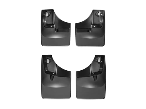 WeatherTech Custom No Drill Splash Guard MudFlaps for Ford F-150 - Front & Rear Set (110050-120050), Black