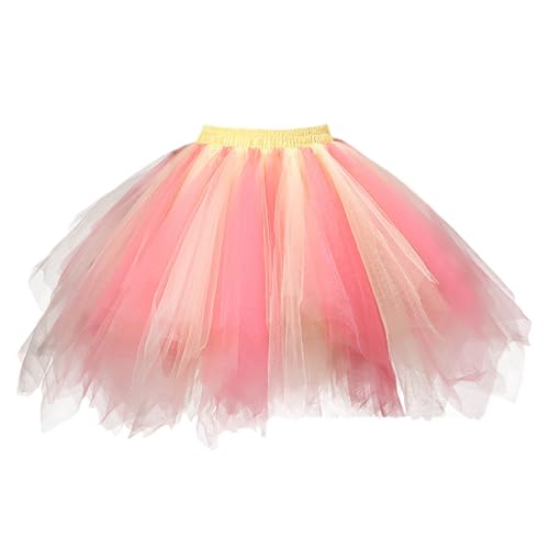 Jupe en tulle confortable taille haute élastique anti-frottement pour fête