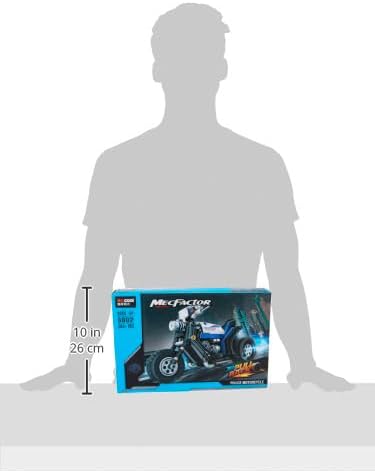 Decool MecFactor Police Motorcycle Building Toy Dimensions