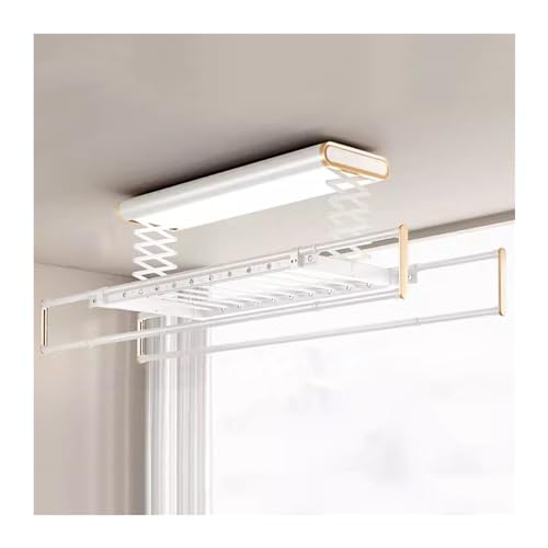 Tendedero eléctrico de Techo, Control automático, elevación, balcón, Percha para Ropa, Percha de Montaje Superior para el hogar, tendedero (Color: B)