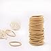 100 Pcs Baby Hair Ties - Gold Hair Bands for thin hair- No Metal Hair Elastics -Ponytail Holder for Kids(2 mm x 2.5 cm,Blonde)
