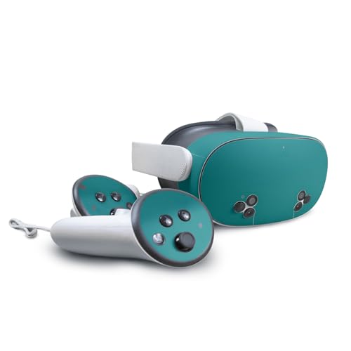 VR Skin Compatible with Meta Quest 3S - Solid Teal - Premium 3M Vinyl Protective Wrap Decal Cover - Easy to Apply | Crafted in The USA by MightySkins by Vision Signs & Graphics - Used condition - US$10.91