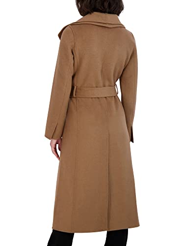 Tahari Women's Maxi Double Face Wool Blend Wrap Coat, Camel, X-Large #TOP2