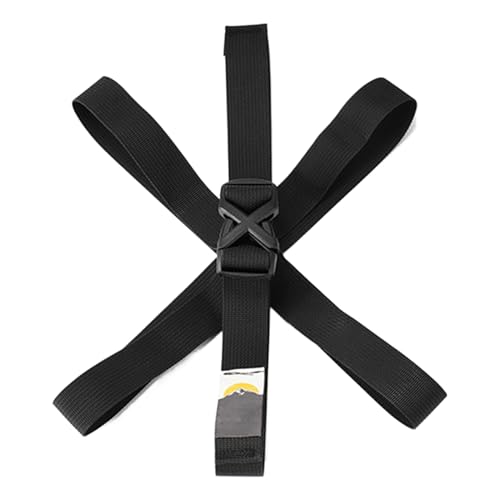 Lightweight Luggage Buckle Strap - 1 Inch External Adjustable Tape, 34 Inch Long Cargo Fixing Component, Weatherproof Outdoor Ca