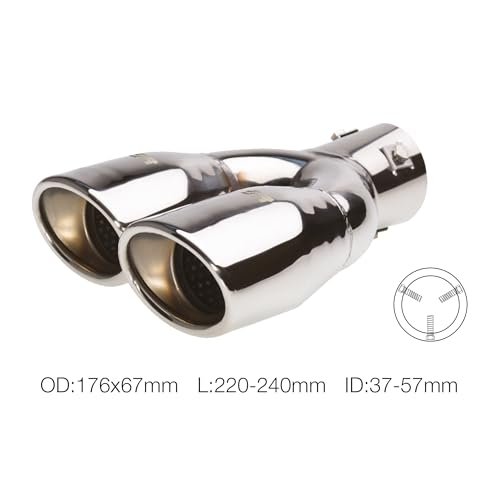 Embout d'échappement Simoni Racing TRX/87L pour masquer un pot rouillé