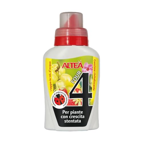 Altea Four - Abono líquido aminoácido biológico Altea: crecimiento, resistencia y recuperación para plantas verdes, huerto y jardín, botella de 300 ml