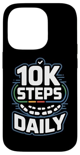 10k Steps Daily �����ꖜ�� �����v �E�H�[�L���O���� ���N�K�� �X�}�z�P�[�X iPhone 14 Pro �p
