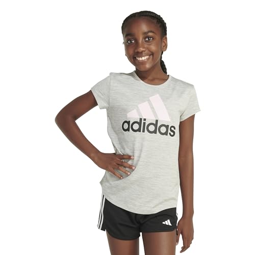 Image of adidas Girls' Short Sleeve Scoop Neck Tee T-Shirt