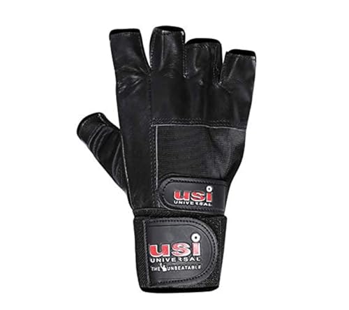 Image of USI Universal Weight Lifting Gloves Weight Lifting Wrap Gloves Wrist Support Weight Lifting Gloves for Men