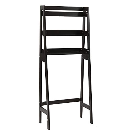 Mengk Mdf Spray Paint 3-Layer Rack Cut-Off Toilet Rack Dark Brown #TOP2