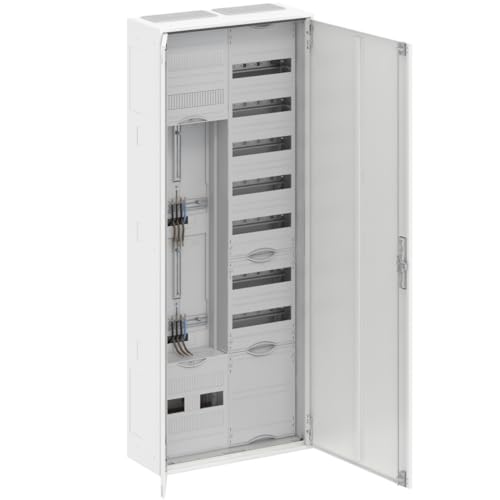 WITTKOWARE Komplett-Zählerschrank 2x 3-Punkt Zählerplatz 2-stöckig Verteilerfeld mit APZ Maße (HxBxT): 1450x550x210mm