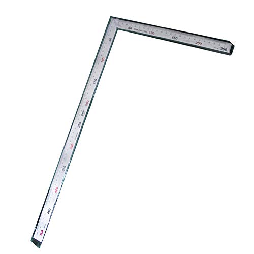 500mm Règle En Métal En Acier Inoxydable De Mesure Carrée Règle En Forme De L à Double Angle Règle Pour Le Bricolage à La Main En Cuir Couture Outils 1pc Cover