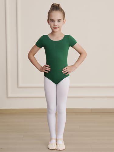Image of WEGETIT Ballet Leotards for Girls Toddler Dance Leotard with Skirt Kids Gymnastics Outfits Ballet Dance Tutu Dress