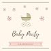 Baby Party - Gästebuch: Baby Shower Aktivitätsbuch für Gäste - 25 Einträge mit Fragen und Tipp-/Wett-Karte für die Gäste | Geschenkidee für werdende Eltern