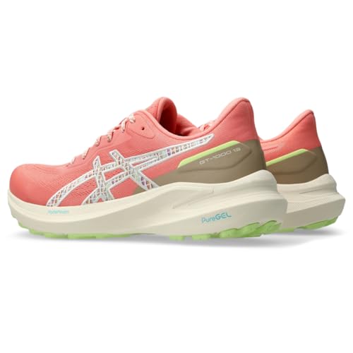 ASICS ASICS Women's GT-1000 13 Trail Running Shoes, 12, Nature Bathing/Guava