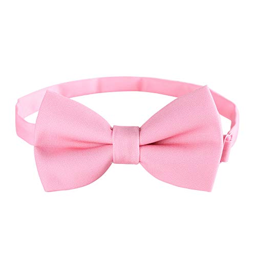 Image of WELROG Classic Pre-Tied Bow Tie for Children & Adults Solid Color Adjustable Bowtie