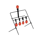 BRIGHTFUFU Self Resetting Metal Shooting Interactive Indoor Practice for Archery and Shooting Enthusiasts Black