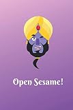 Open Sesame!: Internet website login and password organizer, Printed A-Z tabs, Space for 420 entries, Genie / djinn, 6' x 9'