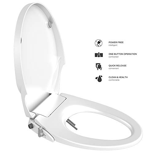 Flash Deals - 80% OFF Toilet Seat Bidet Seat with Self Cleaning Dual Nozzles Non electric Separated Rear & Feminine Cleaning Natural Water Spray, soft close toilet seat,Easy DIY Installation Flash Deals - 80% OFF Toilet Seat Bidet Seat with Self Cleaning Dual Nozzles Non electric Separated Rear & Feminine Cleaning Natural Water Spray, soft close toilet seat,Easy DIY Installation