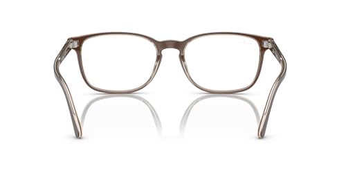 Image of Ray-Ban RX5418 Prescription Eyewear Frames, Brown On Transparent Light Brown /Demo Lens, 56 mm
