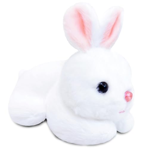 NuomiYue White Bunny Rabbit Stuffed Animal, 8'' Cute...