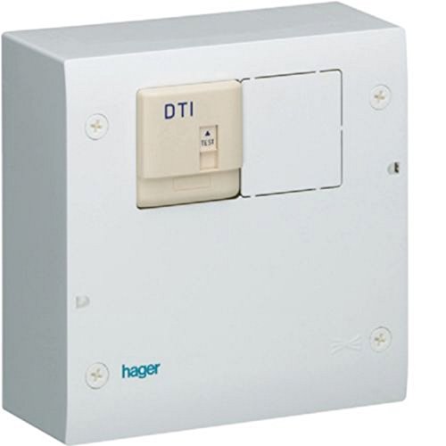HAGER TN401 coffret multimédia pour connecter le salon et les chambres en TV et TEL
