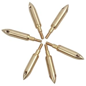 Huraoerrrr 6 Stück Messing Pfeifspitzen Broadheads