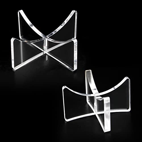 Image of Acrylic Display Rack for Baseball,Softball,Basketball,Football,Volleyball (1.97x1.1 inch and 3.54x1.3 inch)