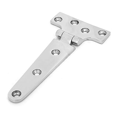 Durable Thickened T Type Hence Hinge Stainless Steel Caravan Door Hinges External Hinge for Door Home Gate Cover