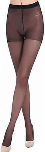 WDSOPK Women's High Waist Sexy High Elastic Nylon Stockings（Auburn-1 Size）