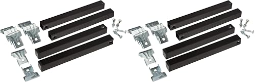 IMEX EL ZORRO – Juego 4 Patas Somier Sin Rueda | 300x30x30 mm | Metálicas Resistentes y Estables | Compatibles con Somieres Universales (Paquete de 2)