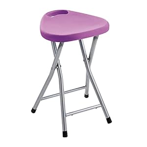 Gedy CO757900300 Opvouwbare kruk, paars, 46,5 x 30 x 29,3 cm