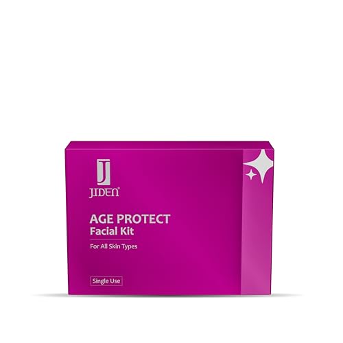 Image of JIDEN Premium Age Protect Facial Kit 30gm 6-Step Anti-Aging Skincare Routine Red Wine Extract, Mulberry Extract & Aloe Vera Hydrating, Brightening & Anti-Wrinkle Face Kit Youthful Glow All Skin Types