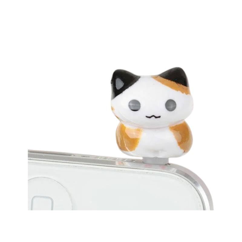 Amazon | ねこ イヤホンジャック カバー フィギュア ピン 可愛い 動物