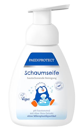 PAEDIPROTECT Jabón de espuma para niños y adultos, 240 ml, sin...