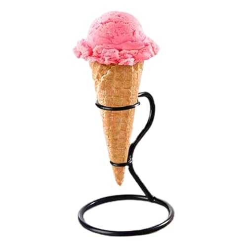 Genérico Soporte Para Cono De - Soрorte Para Cono De Gofre Individual De 5,91 Pulgadas | Soрorte De Exhibición De Ilustraciones De Dulces De Conos De | Soporte De Exhibición De Hierro Reutilizabl