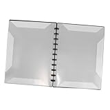 HAMPPLIES A4厚手ルーズリーフ楽譜バインダー 両面ページ対応 合唱団 ピアノ用楽譜フォルダー 音楽収納用クリップ固定 多用途コンサートアクセサリー