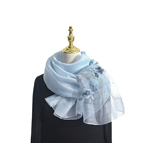 STARWHISPER Women Silk & Wool Long and Large Scarf Shawl Wrap For Evening Dress3