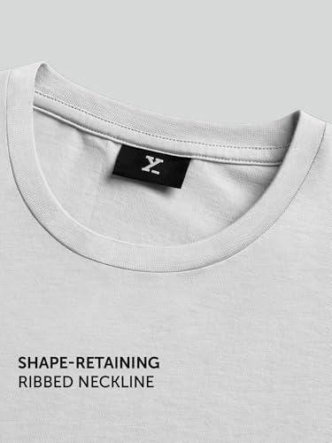 Image of XYXX Men's Iconique Solid Supima Cotton Slim Fit T-Shirt | Super Soft Half Sleeve Tshirts with Superior Colour Retention