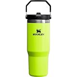 STANLEY Stainless Steel IceFlow Flip Straw Tumbler (Neon Yellow, 30 oz)