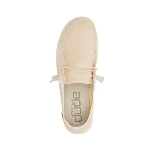 Image of HEYDUDE Women's Wendy Chambray | Women's Shoes | Women's Lace Up Loafers | Comfortable & Light-Weight