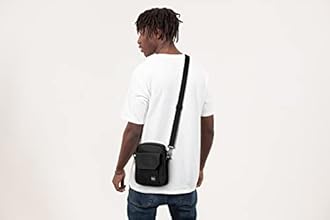 PAUBACK Crossbody Bag for Mens,Travel Passport Wallet Bag for Men for Cell Phone, Small Neck Pouch Side Shoulder Bag for Men