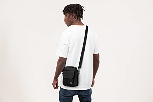 PAUBACK Crossbody Bag for Mens,Travel Passport Wallet Bag for Men for Cell Phone, Small Neck Pouch Side Shoulder Bag for Men