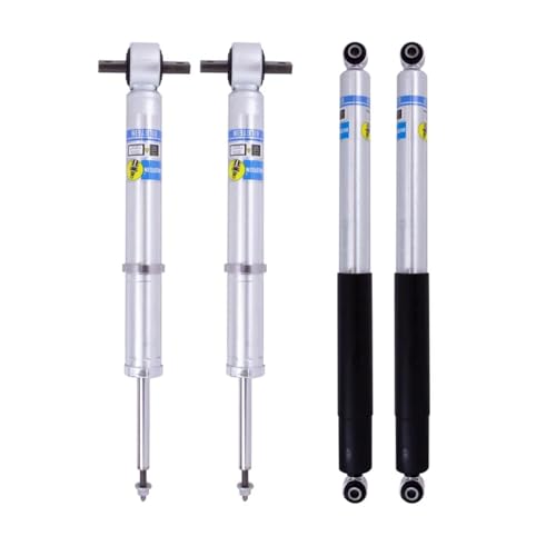 Bilstein Set of Front B8 5100 Ride Height Adjustable and 5100 Rear Shocks Compatible with 2019-2025 Silverado Sierra 1500 Trail Boss/AT4 Off Road Pkg with 0-1 Rear Lift | Provides 0-1.1 Front Lift