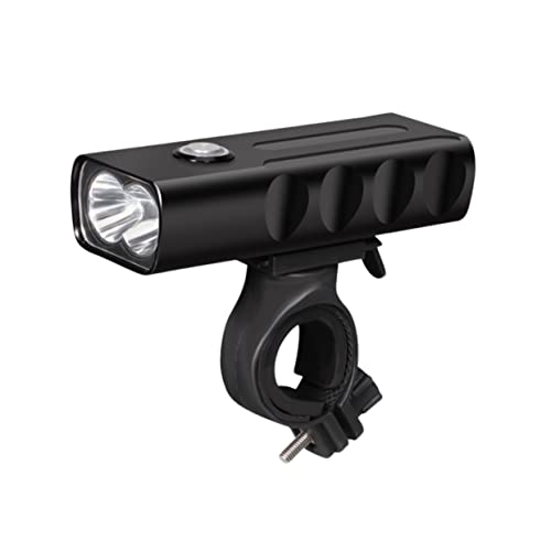 Toddmomy USB Rechargeable Front Bike Light Hour Brightness LED Headlight with Quick Release Mount for Night Cycling Emergency Flashlight for Bicycles